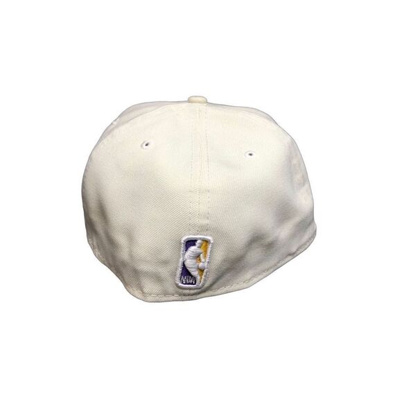 NEW ERA LOS ANGELES LAKERS 75th ANNIVERSARY 59FIFTY FITTED CAP HAT SIZE 7 5/8 - Picture 4 of 5